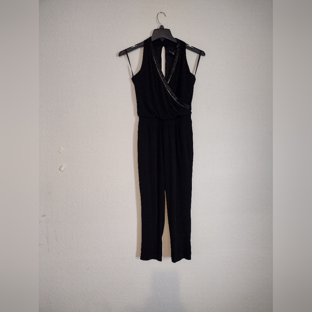 White house black market black jumper with metal detail around neck area, size 0 - Picture 2 of 5